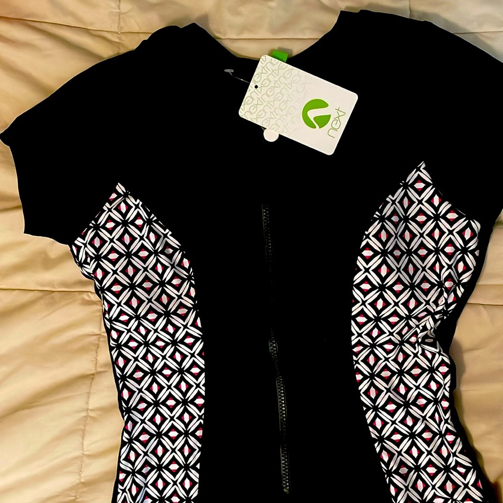 Next brand- woman’s one piece zip- front bathing suit